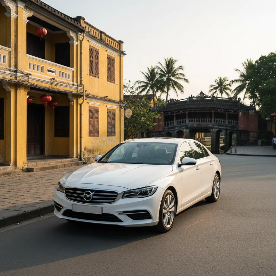 Xe riêng Sedan 4 chỗ đưa đón du khách đi tour đà nẵng hội an tự túc