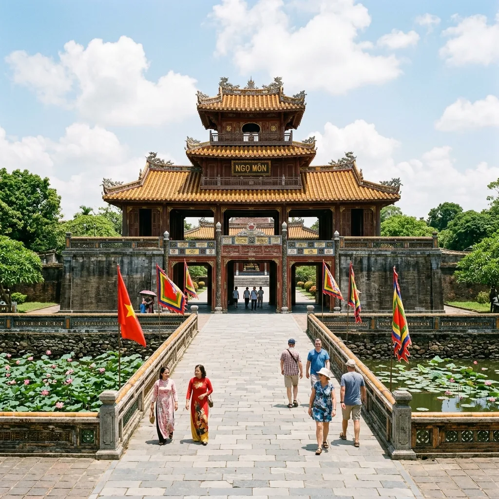 Di tích Đại Nội Cố đô Huế điểm dừng chân lý tưởng kết hợp khi hạ cánh sân bay Phú Bài