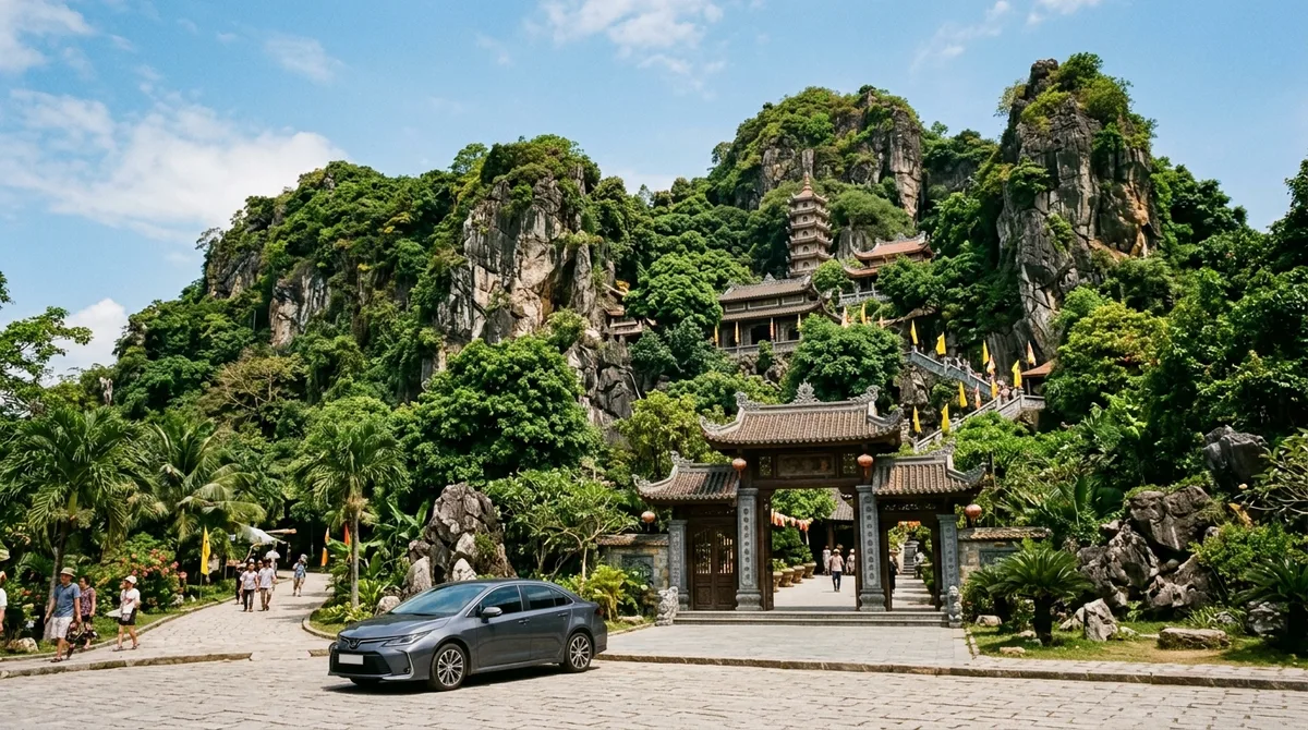 Xe Sân Bay Đà Nẵng Đi Hội An Ghé Ngũ Hành Sơn, Linh Ứng