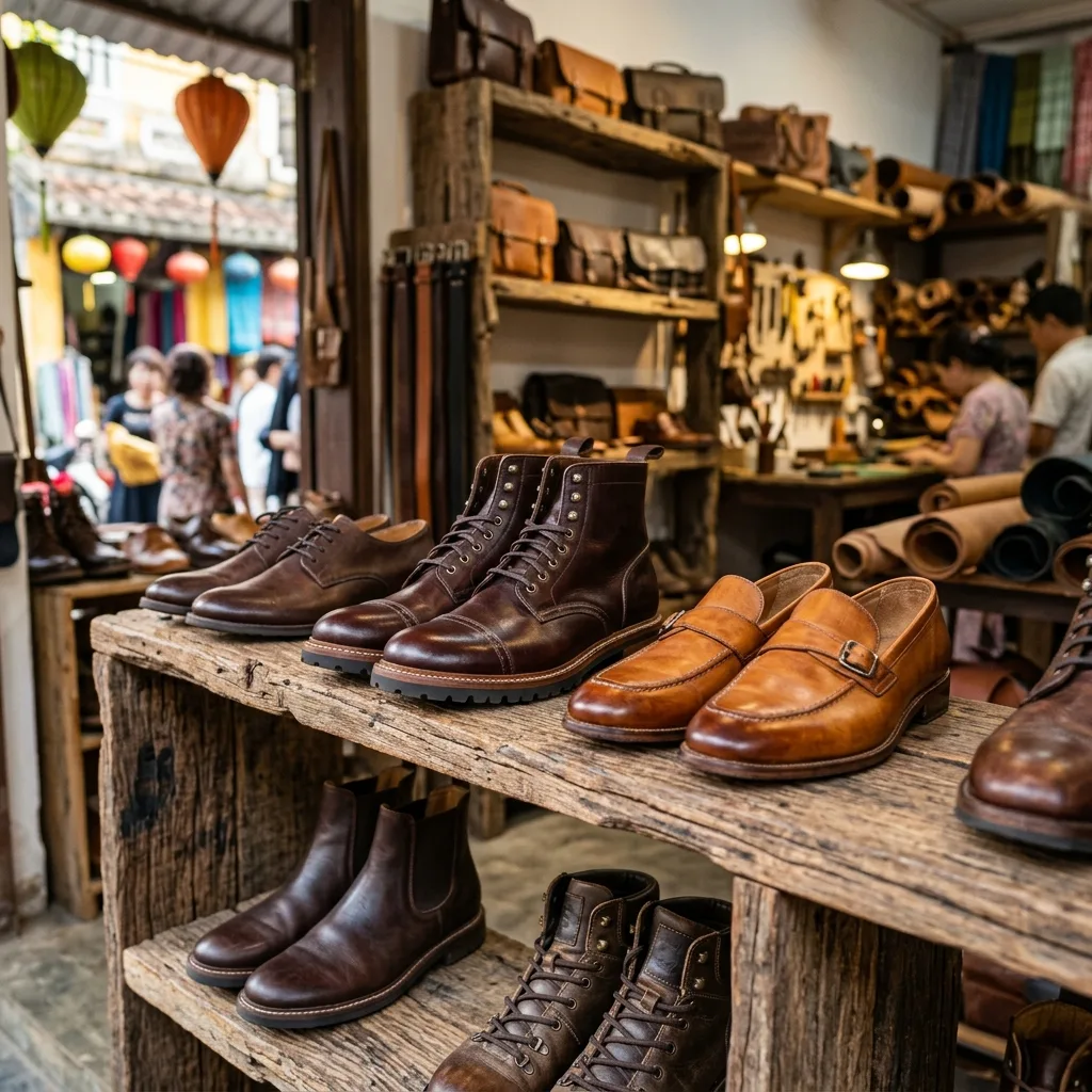 Những đôi giày tây Oxford và Loafer da bò đóng theo ni chân du khách