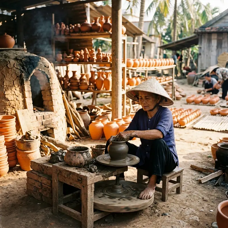Làng Gốm Thanh Hà: Trải Nghiệm Vuốt Gốm Truyền Thống