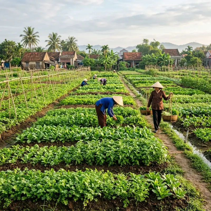 Một ngày làm nông dân tại Làng rau Trà Quế Hội An