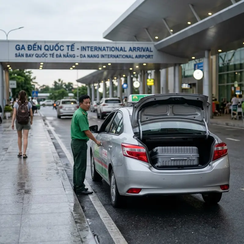Kiểm tra kỹ hành lý trước khi rời khỏi xe đưa đón sân bay