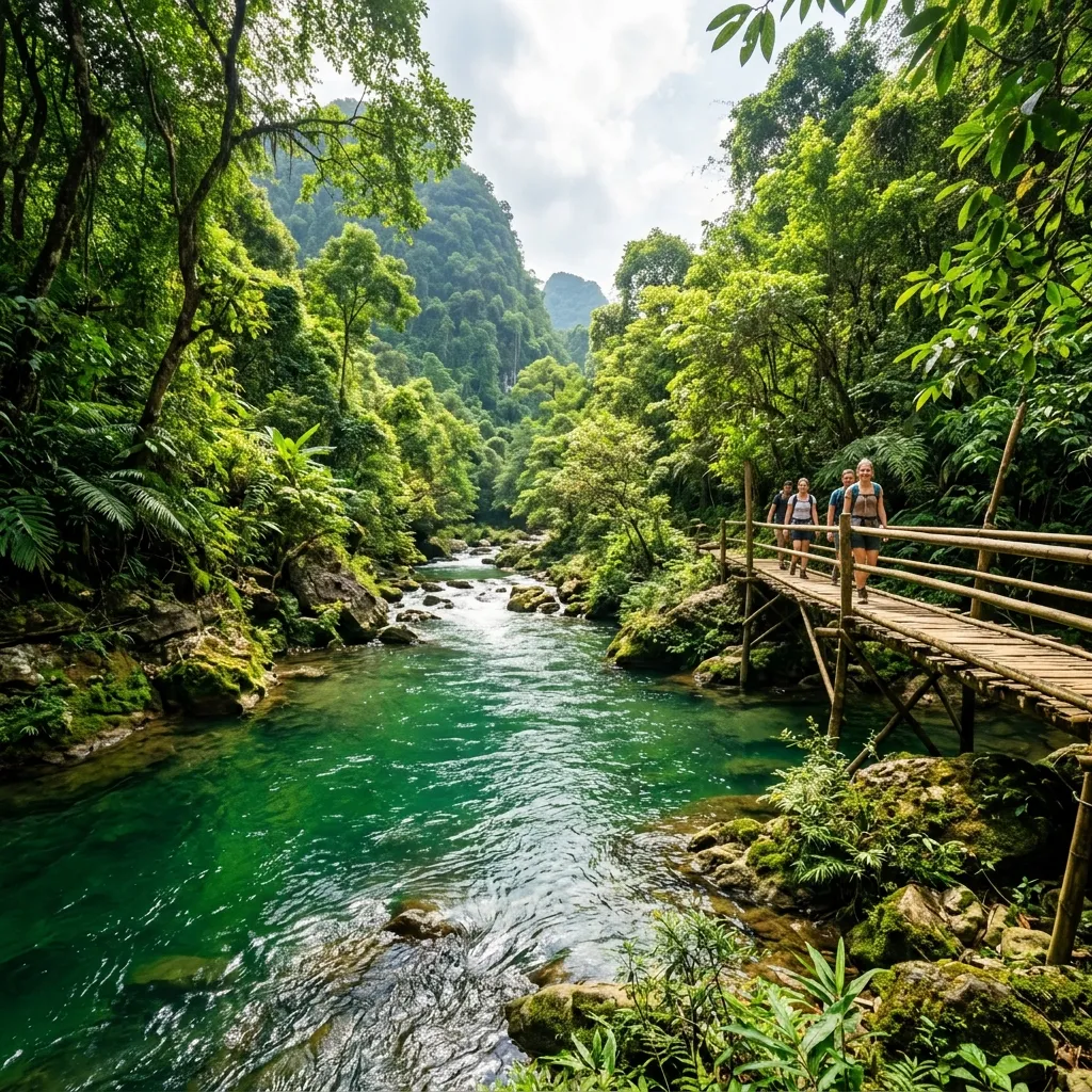 Vẻ đẹp nguyên sơ của Suối Nước Moọc Phong Nha Kẻ Bàng