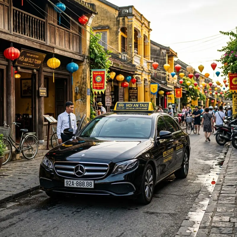 Comparison of direct taxi ride with various applications and options for transfers