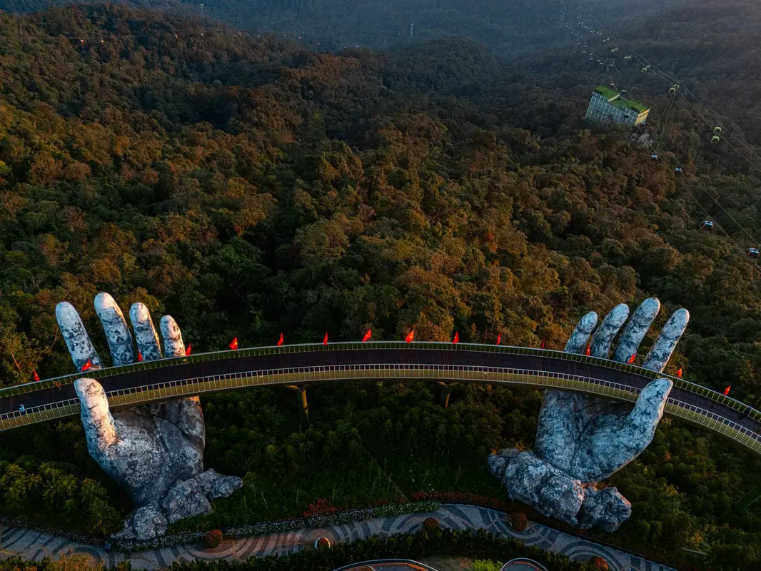 French Village at Ba Na Hills with castle architecture