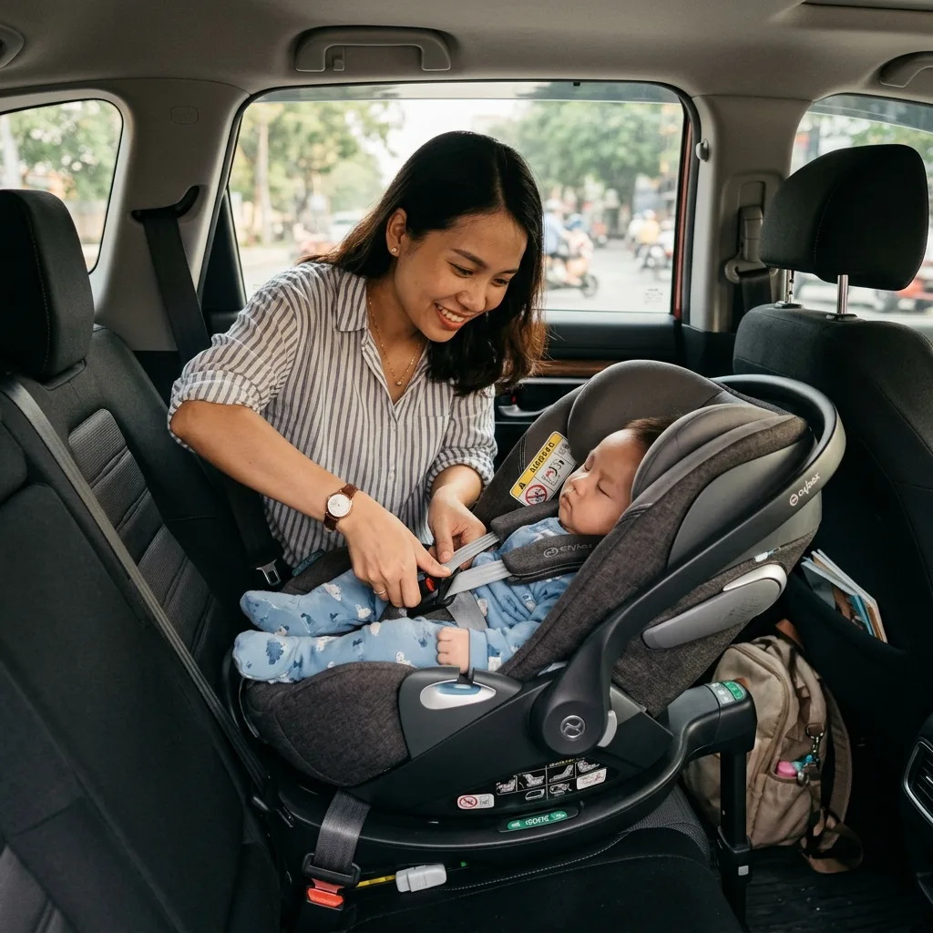 Thuê Xe Gia Đình Có Trẻ Nhỏ Đà Nẵng: Baby Seat Free