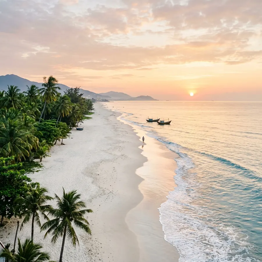 Biển Mỹ Khê Đà Nẵng buổi sáng bình minh