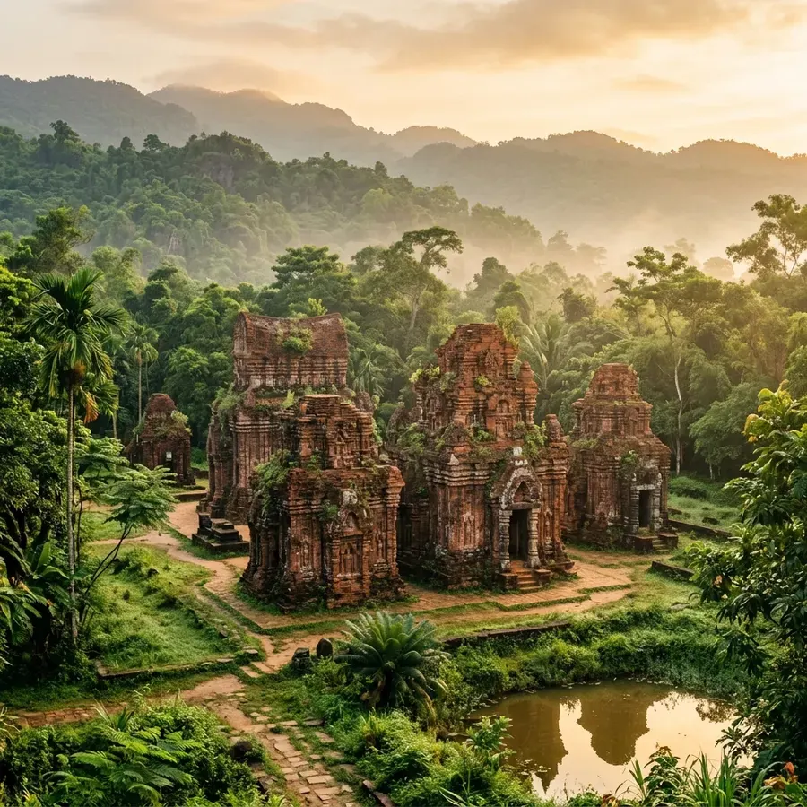 Thánh địa Mỹ Sơn tháp Chăm rêu phong