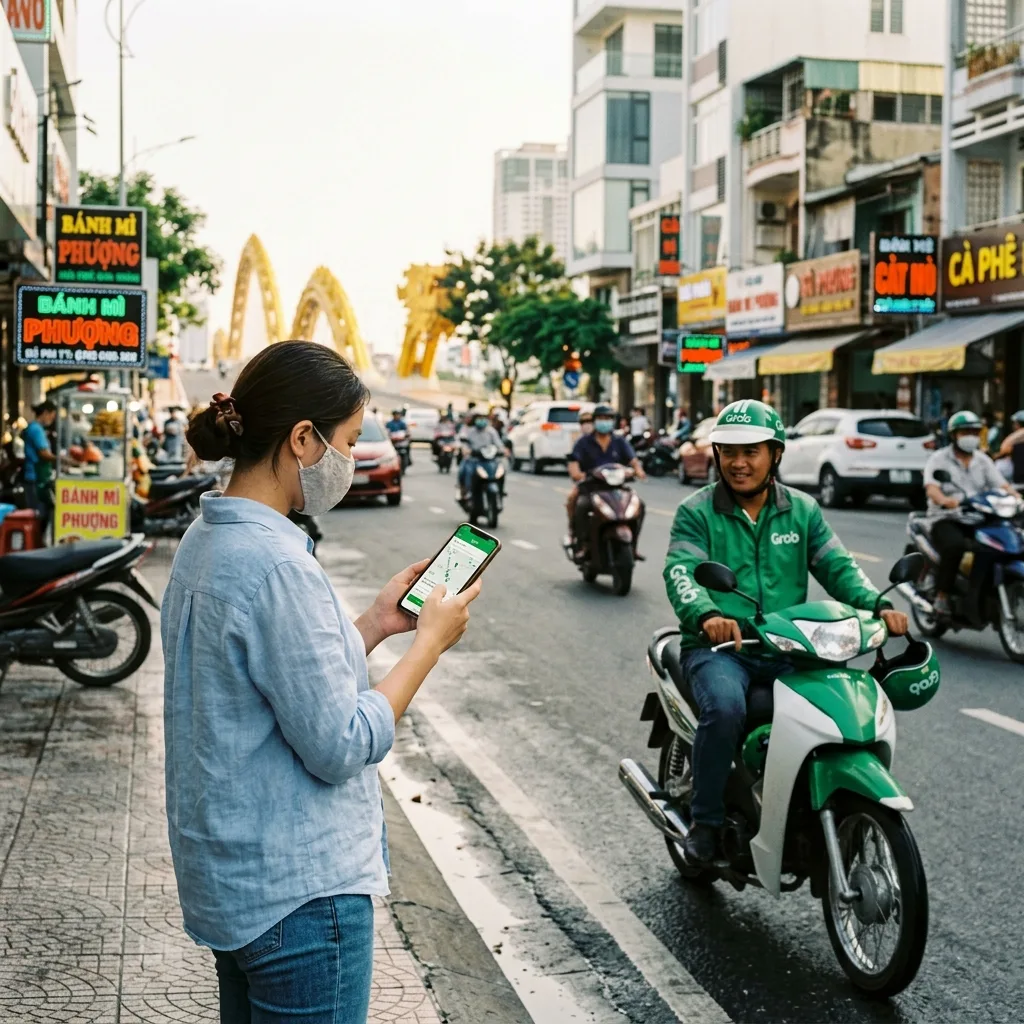 Grab बनाम Da Nang में निजी कार किराए पर तुलना 2026