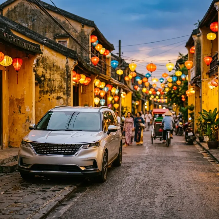Thuê Xe Kia Carnival Đà Nẵng Đi Hội An Dòng Cỡ Lớn VIP