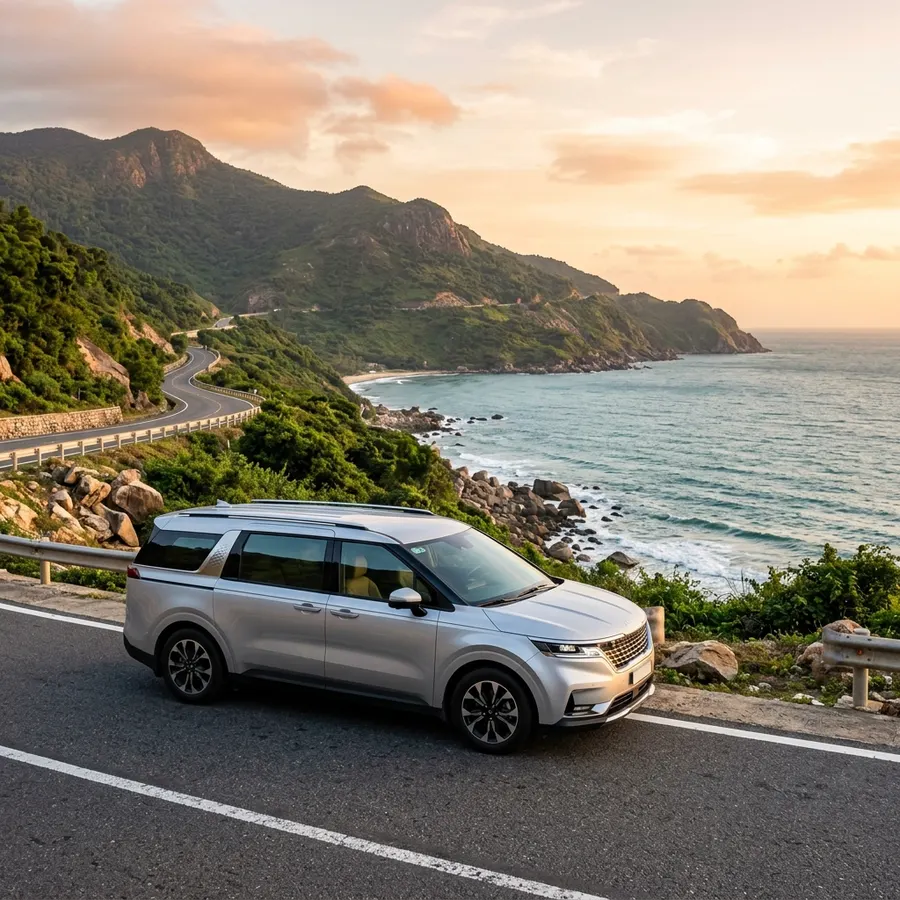 Kia Carnival ngoại thất ven biển Đà Nẵng