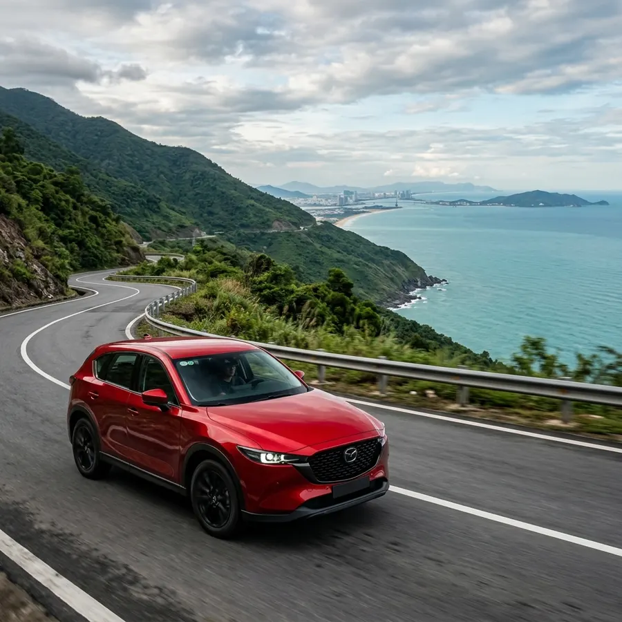 Mazda CX5 trên đường núi Đà Nẵng