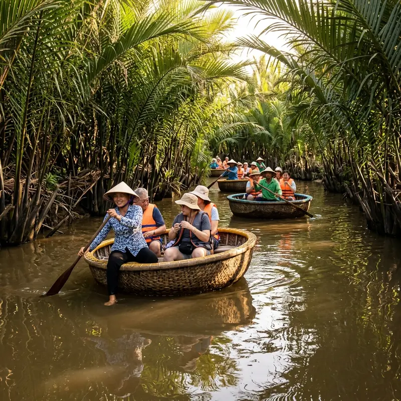 Rừng Dừa Bảy Mẫu — trải nghiệm chèo thúng độc đáo của Hội An